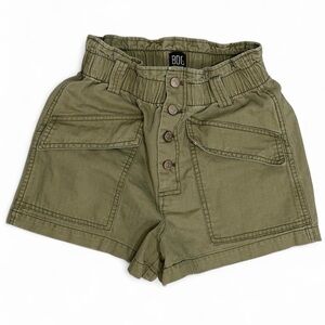 BDG Army Olive Green Cargo Shorts Small Y2K Utility Grunge Skater Streetwear